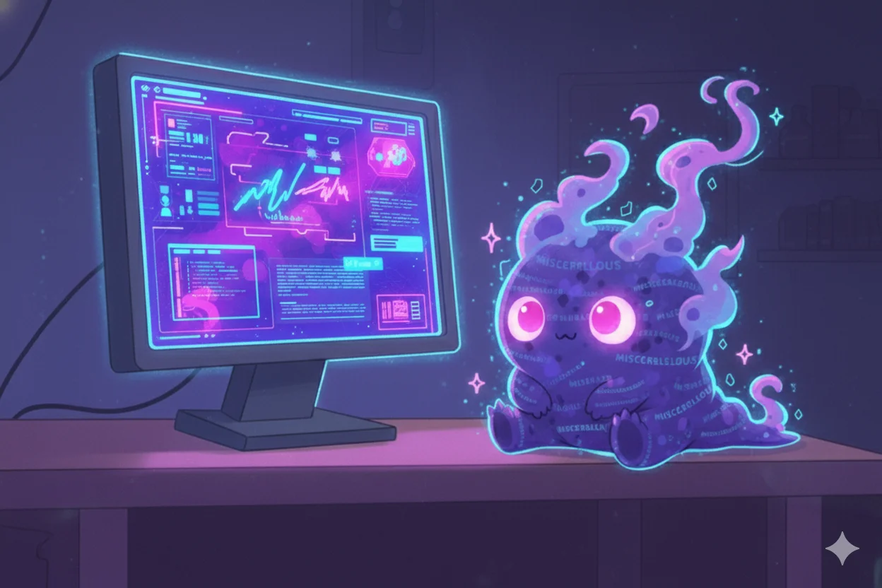 A small, cute monster representing the baby ick - a tiny feeling of design dissatisfaction