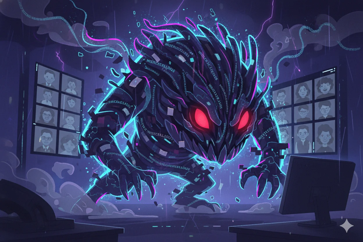 A large, intimidating monster representing the fully grown ick that demands complete website overhauls