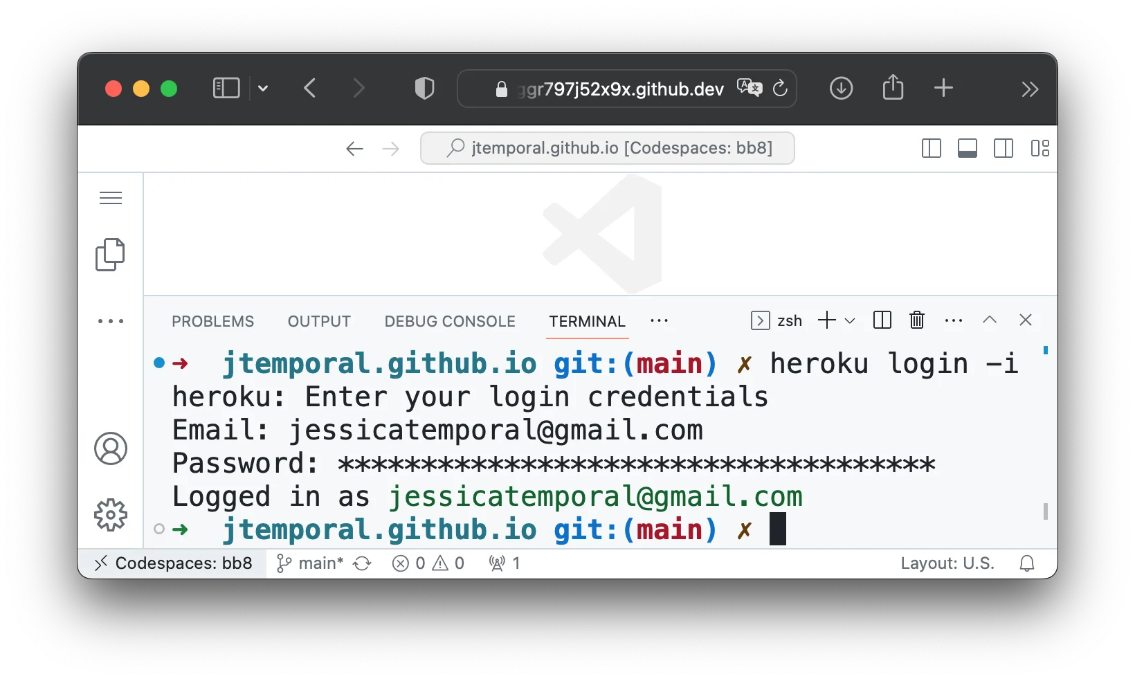 Image showing a successful login using authorization token